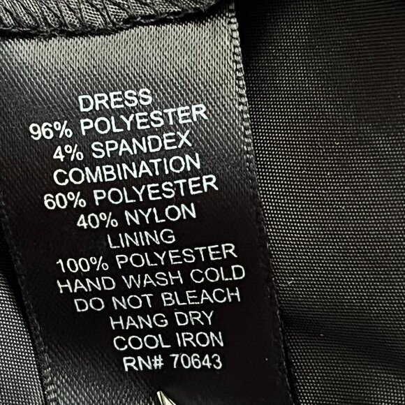 Jessica Howard Evening Midi Event Dress 6P Ruched Ribbon Rosettes Wimsigoth - Picture 8 of 11